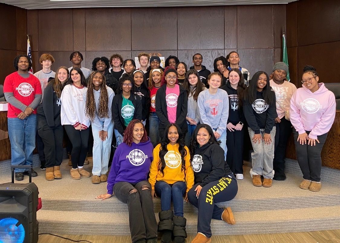 PLAN4SUCCESS students gathered for a civic engagement and community action event