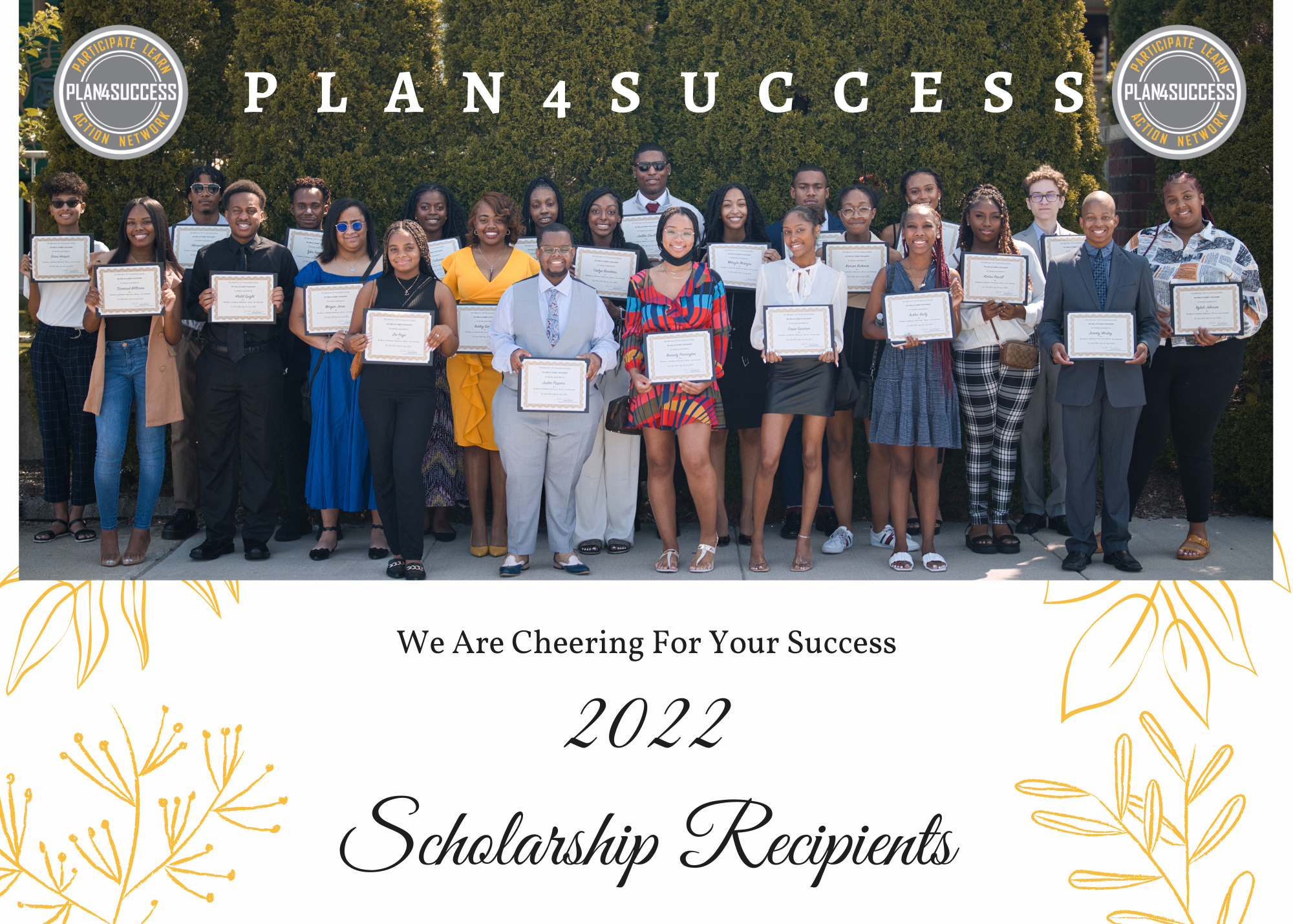 2025 PLAN4SUCCESS scholarship recipients